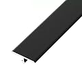 Floor Transition Strip Door Kitchen Bedroom, Heavy Duty T-Moulding Floor Transition Strip,Aluminum Edge Trim Strips for Laminate Flooring for Indoor and Outdoor Uneven Floors (Color : Deep Coffee, S