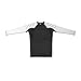 Sanabul Essential Long Sleeve Compression Training Rash Guard for MMA BJJ Wrestling Grappling and No Gi Jiu Jitsu Rashguard - White, X-Large