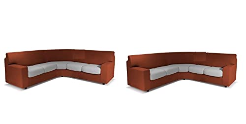 BIANCALUNA Copristruttura Copridivano angolare