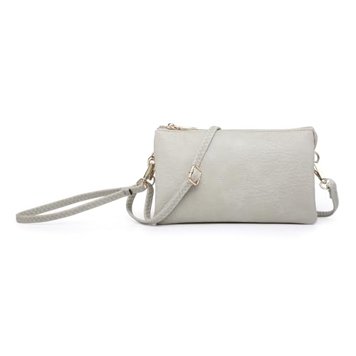 Image of JEN & CO. Riley Crossbody Bags for Women Vegan Leather Wristlet Clutch Wallet Purses Handbags with 2 Straps