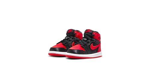 Jordan Toddler's 1 Retro High OG Satin Bred Blk/U Red-Wht (FD5305 061)3