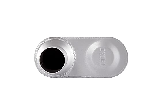 Floshine Universal Mufflers,Single Chamber 2.25 Inch Inlet/2.25 Inch Outlet 1Pcs，Performance Automotive Muffle Exhaust Fh72441 #TOP4