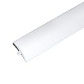 Edge Supply White 3/4 in x 25 Ft Center Barb Tee Moulding T Molding Hobbyist Pack, Small Projects, Arcade Machines and Tables (25 FT)