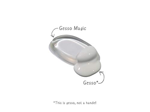 Gesso Magic 2-Pak - Canvas Primer Silicone Brush Art Supplies for Use with Any Paint, Sculpting, Pottery & More (Original)