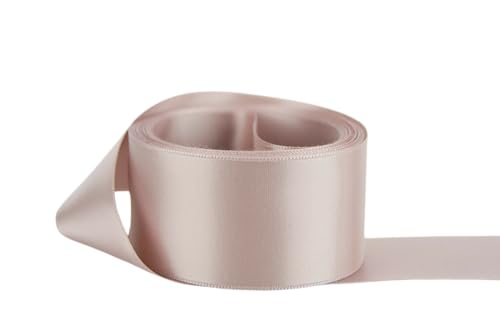 Image of Ribbon Bazaar Double Faced Satin 1 /8 inch Antique Mauve 50 Yards 100% Polyester Ribbon