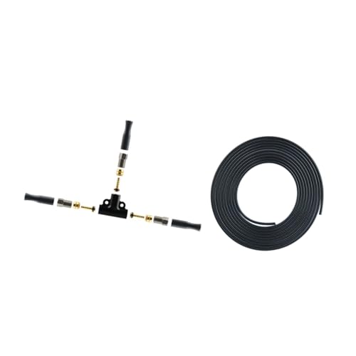 Menolana Tricycle Hydraulic Brake Hose Kit Hydraulic Oil Splitter Connector for Bike Tricycle Electric Vehicle Oil Brake Hose Splitter, T shaped