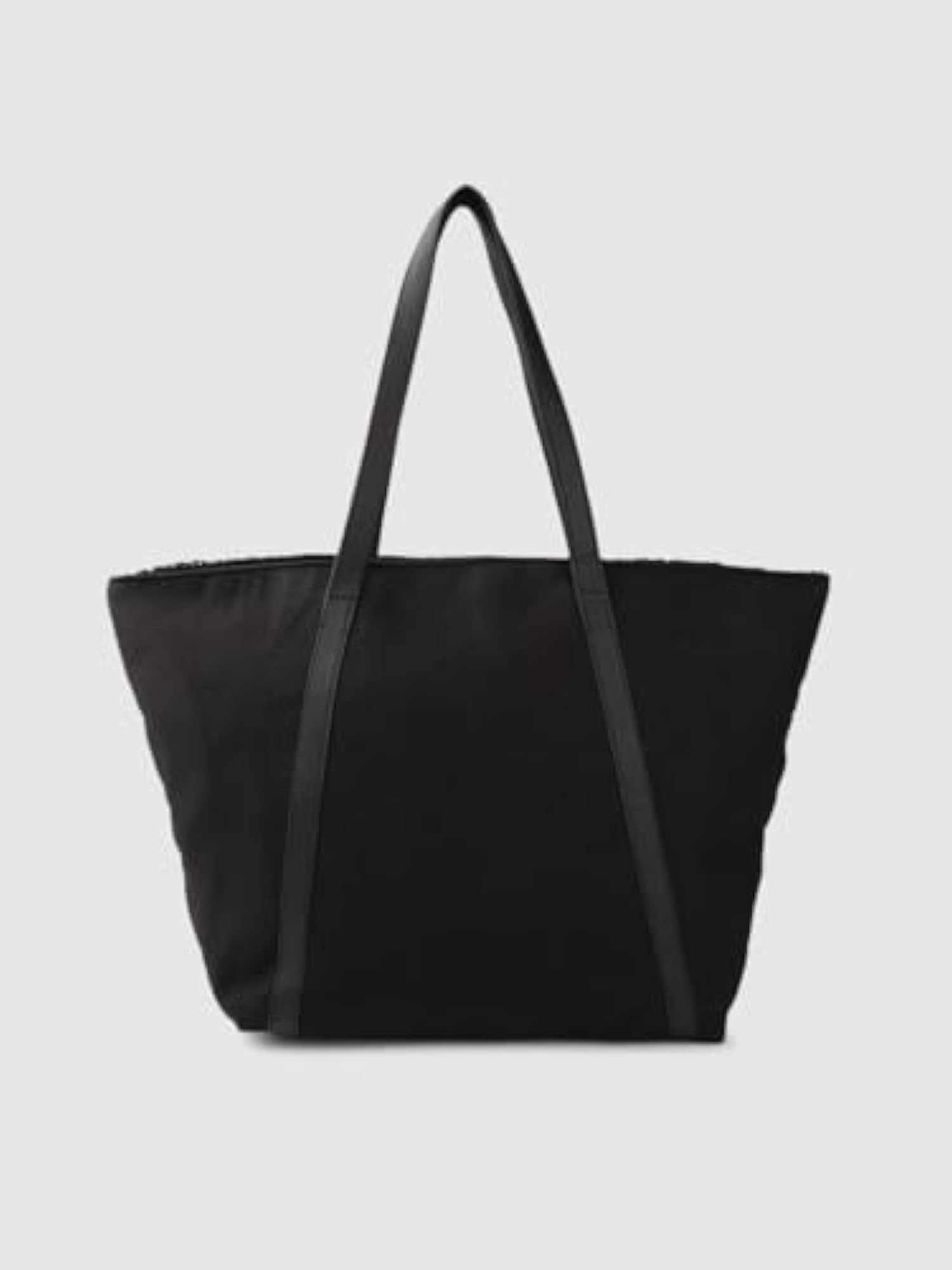 Bohemian Style Tote Bag with Tassel, Black and White Patterns