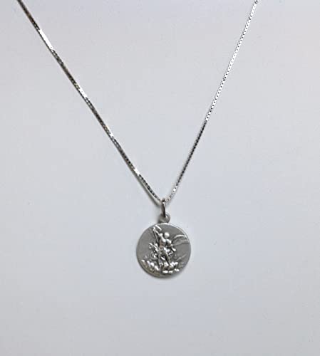 SAINT MICHAEL THE ARCHANGEL MEDAL - THE PATRON SAINTS MEDALS- 100% MADE IN ITALY (St. Michael with Chain)3