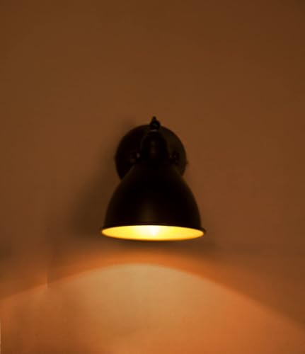Image of Fancy Wall Light Black Katora for Living Room, Bedroom-Decorative Small Lamp for Bedside, Indoor and Outdoor lamp