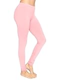 Women's Oh So Soft Full Length Leggings Light Pink Small