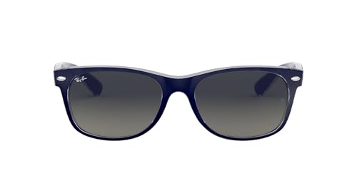 Ray Ban New Wayfarer, Gafas de Sol Unisex adulto, Multicolor (Blue and Transparent 605371), 55 mm