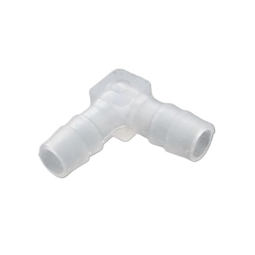 Supkancl Raccord de Tuyau en L en Plastique cannelé, coude égal, 5 pièces, 1,6/2,4/6/8/10/12/20 mm(3mm-3mm)