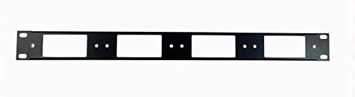 1U Procraft Decora AV 16 ga. Formed Aluminum Rack Panel - Four Inserts