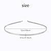 Dizila 30 Pack 0.4cm/0.16" Smooth Plain Blank DIY Craft Silver Thin Metal Headbands Frame Base Wire Hair Bands Accessories for Women Men Girls #1