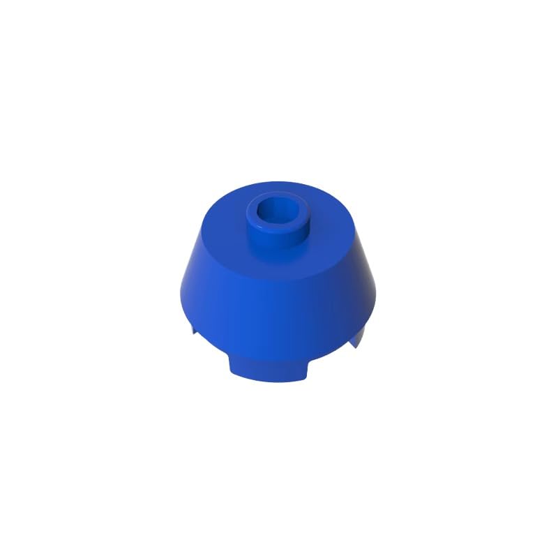 XYEIUGO 98100 Round Brick Round 2x2 Truncated Cone, Blue, 50 PCS