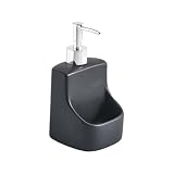 siduytin Contenitore dispenser di detersivo per piatti per il bagno con pompa, elegante e resistente, in ceramica e per WC. Flacone ricaricabile per sapone per piatti, sapone per il corpo e trucco.