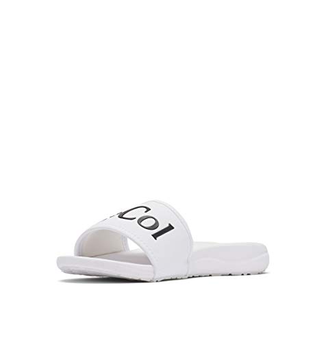 Columbia Women's Slide, White/Black, 8