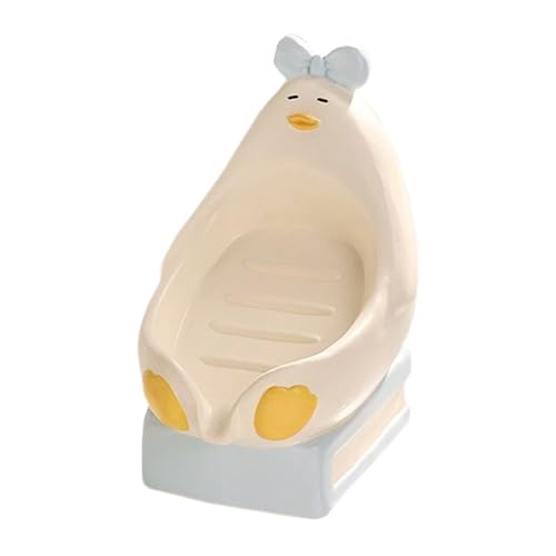 Soap Holder,陶器製アヒル形バーホルダー - 石鹸水切りトレイ,浴室 洗面所 シャワー カウンター 寮 商業施設 アウトドア キャンプ 旅行用