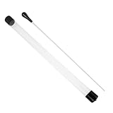 POPETPOP Baguette de Chef D’Orchestre en Métal avec Manche Noir Antidérapant et Étui ...