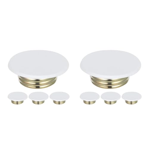 Veemoon - Veemoon 8pcs Ceiling Fire Sprinkler Covers, Decorative Sprinkler Head Protector Caps Escutcheons Plates 3.3inch White Concealed Cover Plate for Indoor Fire, Screw-in Installation