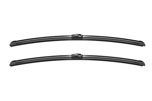 Image of BOSCH 3397009053 AeroTwin Wiper Blades - Set of 2 (24 inch& 24 inch) Side Lock 19mm | Driver and Passenger Side Original Equipment Replacement Blades