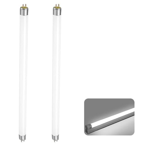 Genérico T5 14W Tubos Fluorescentes 550mm Paquete De 2, Casquillo G5, Blanco Frío 4000K, 1120 LM, Lámpara De Bajo Consumo, Luz De Emergencia De Bajo Consumo para Cocina, Baño, Armario,550mm 14w,2PCS