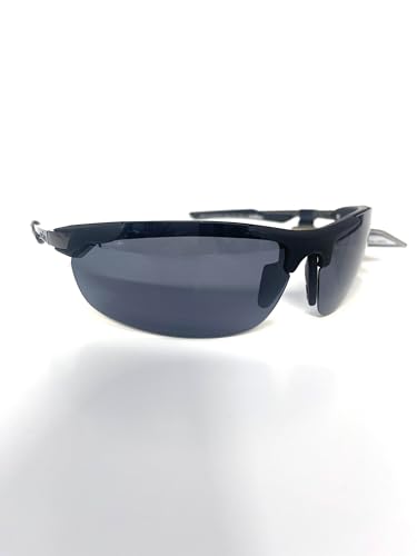 Foster grant Ironman Polarized wrap sports Sunglasses Starter black gunmetal color with grey lenses. 100% UV protection.2