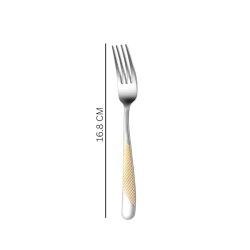 Image of Stainless Steel Forks, Table Forks Set for Home Kitchen, Restaurant, Dinner Table Cutlery Fork Set, Use for Home, Kitchen, Restaurant, Dishwasher Safe (6 Pcs Small Fork, Silver)
