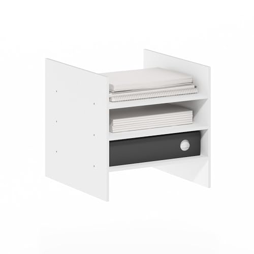 Furinno Cubicle Cube Insert, 3-Shelf Cube Organizer, Fits into Furinno Extra Thick Cubes, for...