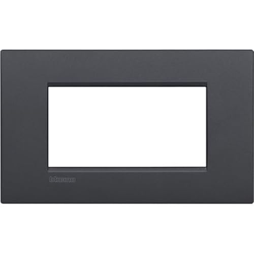 Bticino LNC4804AR Placca Livinglight Air 4 Moduli, Antracite