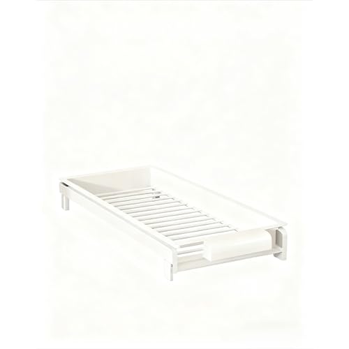 KuBen スライド式収納ラック!シンク下/卓上両用 1/2 段選択 大容量 調味料/食器収納 隙間活用 フック付き 省スペース (白色,調味料収納棚)