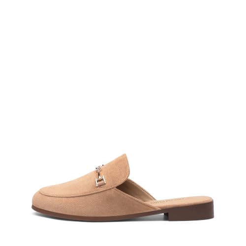 Image of DREAM PAIRS Mules for Women Flats Slip on Comfortable | Pointed Toe Slip on Slides Buckle Lightweight Loafers Shoes for Office Work Business and Casual Wear