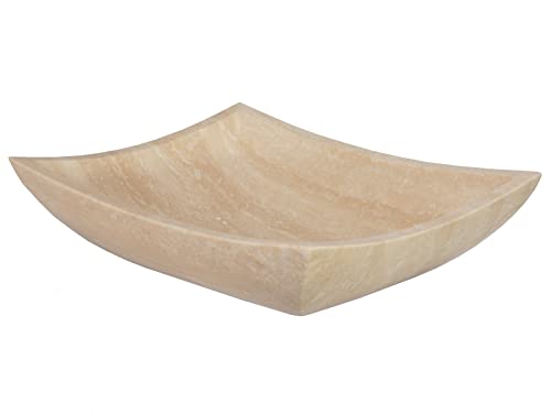Eden Bath Eb_S011Wt-H Deep Zen Stone Vessel Sink - Honed White Travertine #TOP2