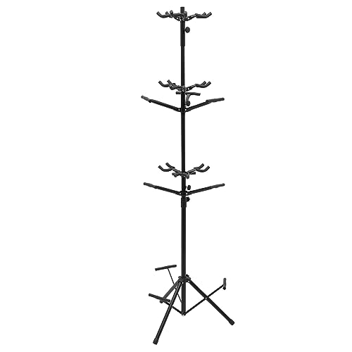 WENNEWU Support De Guitares Multiples à 3 Niveaux, Support Multi-Guitare De Style Vertical, Multi-Stand, Hauteur Et Fond RéGlables, pour Guitare Basse UkuléLé - Les Beatles, Paul McCartney, John Lennon, RIngo Starr, George Harrison WENNEWU Support De Guitares Multiples à 3 Niveaux, Support Multi-Guitare De Style Vertical, Multi-Stand, Hauteur Et Fond RéGlables, pour Guitare Basse UkuléLé