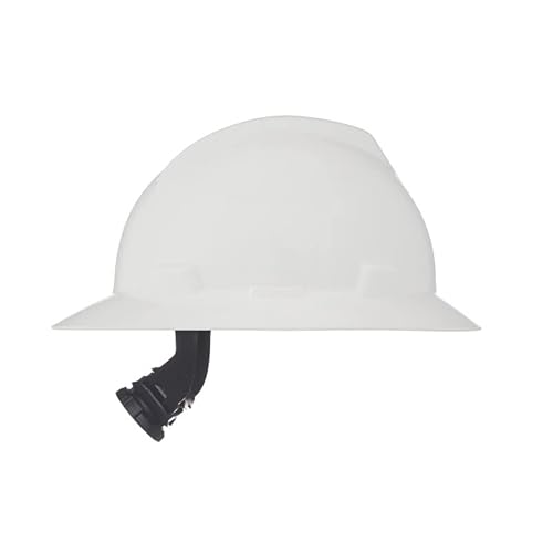 Msa 475369 V-Gard Full-Brim Hard Hat With Fas-Trac Iii Ratchet Suspension | Polyethylene Shell, Superior Impact Protection, Self Adjusting Crown-Straps - Standard Size In White #TOP7