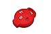1neiSmartech Cover Colorata Protettiva In Silicone Morbido Per Scocca Guscio Chiave 3 Tasti Pieghevole Auto Smart Fortwo 451 Forfour Roadster Copertura Del Telecomando In Vari Colori (Rosso)