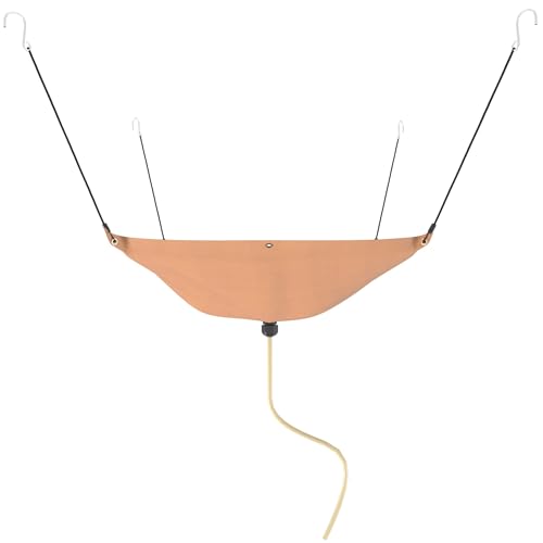 Tredre Ceiling Leak Diverter, Heavy Duty 420D Oxford Fabric Roof Ceiling Leak Drip Diverter Tarp with 10ft Drain Hose, Khaki, 10' x 5'