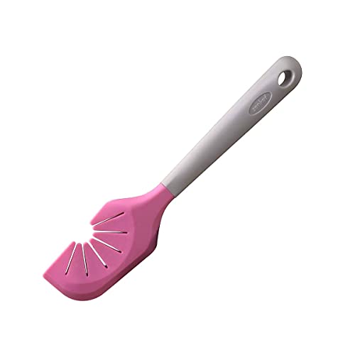 Zenker FCK44916 Espátula 2 en 1 y Limpia el batidor, Silicona, Rosa