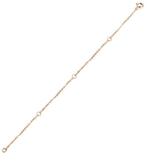 Image of 14K Gold Chain Extender for Women, Yellow Gold /White Gold /Rose Gold Adjustable Gold Necklace Anklet EXtension Chain, Available in 2 /3 /4 Inch