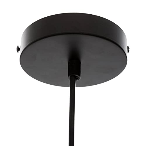 Atmosphera Galt Wired Pendant Light Black Metal D34 cm