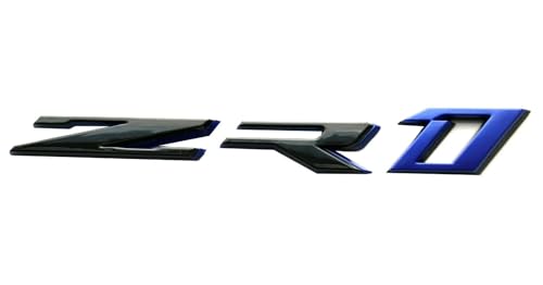 Emblema ZR1 3D trasero para camión C7 84460853, logotipo parachoques azul 2