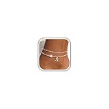Aidenn 925 Sterling Silver Letter Anklet, Layered Ankle Bracelet with Cubic Zirconia Initial Charm, Adjustable Personalised Alphabet Jewellery Gift for Women Girls