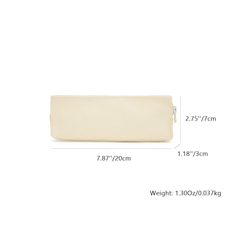 Image of Oxford Fabric Pencil Case Lightweight and Durable Ideal Pencil Pouch (Cream /Oxford,Oxford Fabric)