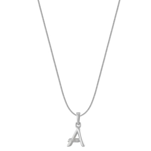 Pendentif en argent sterling 925 avec sa maille serpent délicate taille Small