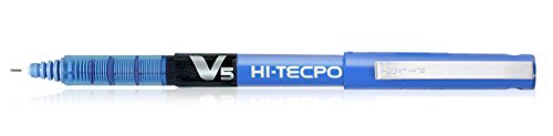 Image of Pilot V5 Liquid Ink Roller Ball Pen -Blue(Pack Of 3) Ink Cartridges -Blue(Pack Of 6)