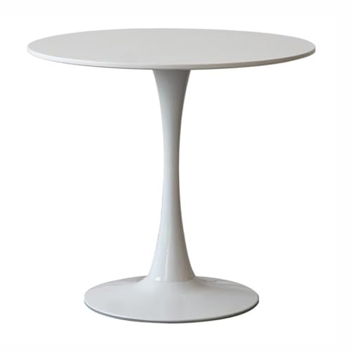 Mesa de comedor redonda, mesa de bar bistró, mesa de ocio tulipán para café en casa, 73 cm de alto, diseño compacto para espacios pequeños