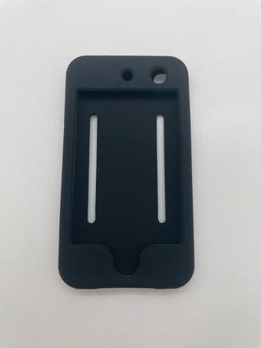 Silicone Case for iPod Touch 4th Generation, Black, with Elastic Strap for securing to Your arm (Screensaver not Included).