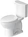 Duravit 203401 No. 1 PRO Elongated Chair Height Toilet Bowl Only - White