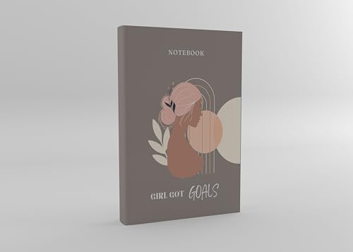 Image of KAANUKA A5 Notebook, 172 Pages, 80 GSM, Ruled, Themed Journals, Diary for Girls and Women, Notebook For Home, Office And Personal Diary With Trackers, Best For Gifting