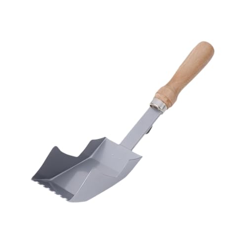 MYCENSE Concrete Trowel Scooper Carbon Steel Bricklaying Bowl Cement Bucket Scoop for DIY Projects Stucco Mortar Drywall Plaster, L